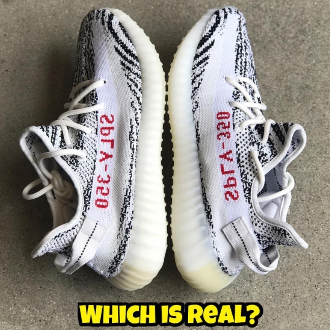 Real VS Fake Yeezy 350 V2 Static 3M Reflective Review YouTube